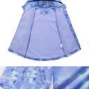 Girls Hooded Rain Jacket Waterproof Raincoat Fleece Lined Coat for Kids (11-12 Years, Purple 1)