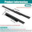 Undermount Drawer Slide Bottom Mount Pull Out Shelf Rail Hardware Flat