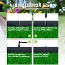 20ft. 6-Pack Galvanized Steel Landscape Edging - 40" L x 6" H Lawn Edging with 6 Stakes, Hammer-in Metal Garden Border for Landscaping, Lawn & Yard (Black)
