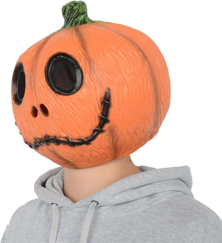 Voyiparty Halloween Scary Pumpkin Head Mask Decorations For Adults Party Props Latex Pumpkin Mask Halloween Gifts