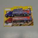 ArtCreativity Semi Truck Toys for Boys, Set of 2, Pull Back Truck Toys for Kids in Red & Blue, Trailer Trucks for Hours of Pretend Play, Unique Toy Car Party Decorations and Boys Room Decor