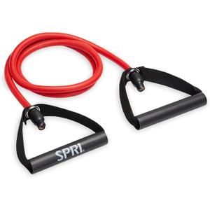SPRI Xertube Resistance Bands with Handles  All Exercise Cords Sold Separately with Home Gym Workout Fitness Door Anchor Attachment Option (Medium)