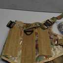 Tactical Dog Harness for Medium and Large Dogs No Pull Adjustable Dog Vest for Training Walking Military Dog Harness with Handle Service Dog Vest with Molle Panels Camouflage,L,with 2 Pouches