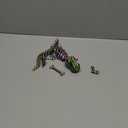 FunisFun 3D Printed Dragon with Articulated Bones for Adult, 3D Printed Dinosaur Fidget Toys Decor for Stress Relief (Green-Purple, 1P)