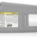 Gray Passenger Right Side Sun Visor Replacement Compatible with Toyota Highlander 2008 2009 2010 2011 2012 2013 Replace 74320-0E050-B0 (Grey)