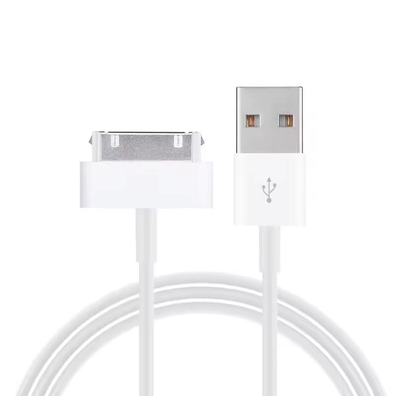 Cable for iPhone 4s, 30-Pin USB Charging and Sync Dock Connector Data Cord for iPhone 4/ 4s, iPhone 3G/3G, iPad 3/2/ 1