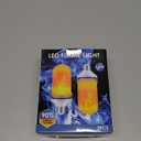 CPPSLEE Upgraded LED Flame Light Bulbs, 4 Modes Flickering Light Bulbs, E26 Base Fire Flame Bulb for Christmas Decorations Outdoor, Halloween Lights Patio Indoor Home Decor (Yellow, 2 Pack)