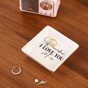 2 x Gifts for Mom from Daughter Ceramic Jewelry Dish Ring Trinket Tray - Remember I Love You Mom, Best Mother's Day Gifts for Mom, Unique Mother Gifts for Birthday, Valentine's Day, Christmas