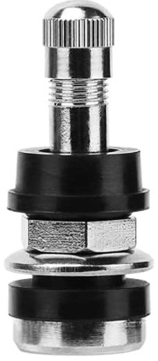 Riseuvo 4 Pcs TR416 Metal Clamp-in Tire Valve Stems - High Pressure Tubeless Valves for 0.453" & 0.625" Rim Holes, Fit Cars, Trucks, Trailers & ATVs