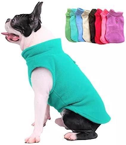 JACKO & CO - Fleece Vest Dog Sweater with Leash Ring - Soft, Warm & Lightweight Pullover Coat for Small & Medium Dogs, Puppies & Cats - Cozy Fall/Winter/Spring Pet Jacket (Turquoise, X-Small 2-4lbs) JACKO & CO - Fleece Vest Dog Sweater with Leash Ring - Soft, Warm & Lightweight Pullover Coat for Small & Medium Dogs, Puppies & Cats - Cozy Fall/Winter/Spring Pet Jacket (Turquoise, X-Small 2-4lbs)