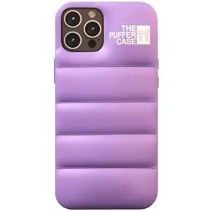 The Puffer Case for iPhone 14 6.1 inch. Trendy Comfort Plush Down Soft Touch Jacket 3D Protective Cover [High Protection Anti-Scratch Micro-Fiber Lining] (Lilac)