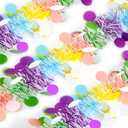 2 x Easter Garland Decorations 33Ft Colorful Tinsel Spring Pastel Garland Easter Tree Decor for Bedroom Office Classroom Party Indoor Outdoor Holiday Home Decoration Supplies Blue Yellow Pink White