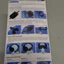 Travel Pillow Combo with Chin Strap, Airplane Pillows with 3D Eye Mask for Sleeping, 360 Support Plane Head Strap for All Plane Seats, Long Flights Essentials, Stop Bobblehead, Black