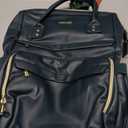 LOVEVOOK Leather Laptop Backpack for Women 15.6 inch, Travel Purse Nurse Teacher Backpack Computer Laptop Bag, Professional College Business Work Bag Carry On Backpack with USB Port, Dark Green