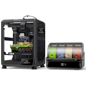 Creality K2 SE Combo 3D Printer, Support Multicolor Printing with CFS, 500mm/ s High-Speed, Smart Auto Leveling, Solid Metal Build Frame, Fully Assembled, Next-Gen Extruder, 220×215×245 mm Build Volume