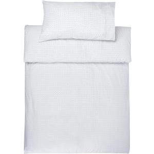 Amazon Basics Microfibre Duvet Cover Set, Cross Hatch Grey, 135 x 200 cm / 50 x 80 cm x 1