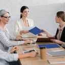 50 Pack Folders with Pockets, Pocket Folders Fit Letter Size Paper, with Business Card Slot, 2-Pocket Folder for School Office Home Business (Blue)