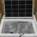 5 Inch Solar Powered Fan, Solar Exhaust Intake Fan Kit, IPX7 Waterproof Dual Fans with 13Ft On/Off Switch Cable, Cooling Ventilation for Greenhouse, Chicken Coop, Shed, Dog House, Outside (Large)