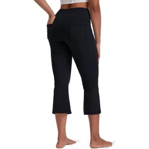 VOOVEEYA Women's Bootcut Leggings - Bootleg Yoga Pants Flare with 4 Pockets,Tummy Control High Waisted Casual Dress Pants, XL