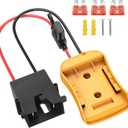 for Power Wheel Adapter Compatible with Dewalt 20V Battery with Wire Harness Connector Compatible with 12 Volt Power Wheel, 12AWG Wire with 40A Fuse