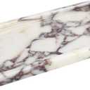 100% Natural Luxury Calaccata Viola Marble Small Hand Towel Tray Holder Organizer, Makeup Bathroom Holder
