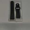 Leather Band Compatible with Apple Watch Bands 42mm 41mm 40mm 38mm Men, Genuine Leather Strap for iWatch SE 3/2/1 Series 11 10 9 8 7 6 5 4 3 2 1, Black/Titanium