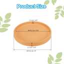 PATIKIL 6 Inch Round Ceramic Plant Saucer, Plant Saucer Tray Flower Planter Drip Tray for Indoors Outdoors Patio Balcony, Terracotta