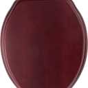 Toilet Seat, Solid Wood, Pine Wood, Matte Finish, Vintage Red Mahogany, PIKLiDS (Elongated)