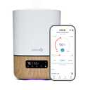Safety 1st Connected Smart Humidifier 1 Gallon (3.8L) Tank Size, Cool Mist Humidifier with Hygrometer and Nightlight, and Whisper Quiet for Baby Bedroom, Nursery, iOS and Android Compatible