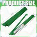 4 Pcs 18.7 Inch Green Acrylic Mahjong Tile Racks with Pushers for Game Night American Mahjong Racks Tile Set for Mah Jong Lovers and Beginners