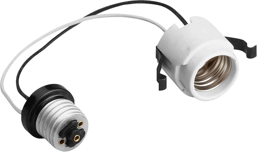 NICOR Lighting Medium/Edison Base Socket String Adapter, 250V Max. (17204)