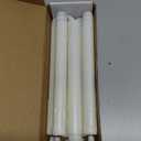 Homemory 6 Pcs Flameless Taper Candles with Remote, Timer, Dimmer, 9.6 Inches Plastic White Led Candle Sticks with Flickering Light, Battery Operated Window Candles for Halloween Christmas Decoration