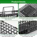 40in 2 Door Humane Live Animal Cage Trap Big Animals Trap Cage