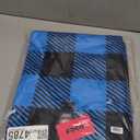 FOCO Carolina Panthers NFL Buffalo Plaid Oversized Wearable Throw Blanket - 48" x 71"