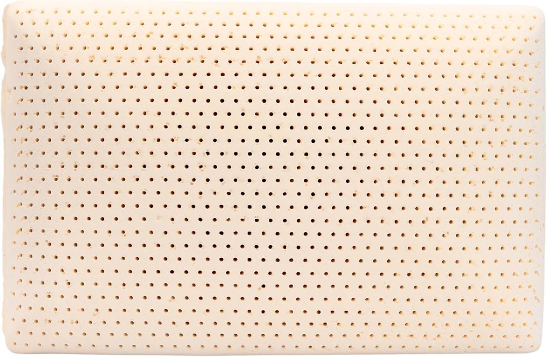 DREAMUS Natural Talalay Latex Pillow King Size High Loft (Firm), 
100% natural talalay latex foam pillow; king size 33 x 16 x 6-7 inches