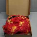 Cat Tunnel Christmas Tree Skirt - Christmas Cat Toy Circle Tunnel with Toy Ball, Soft Plush Multifunctional Decorative Cats Tunnels Bed for Indoor Cats(Red)