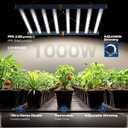 LED Grow Light, 1000W Grow Lights for Indoor Plants, Full Spectrum Growing Light Plant Foldable & Hanging Growing Lamps, Daisy Chain Dimmable Grow Lamp, Commercial for 6x6ft Coverage in Grow Tent