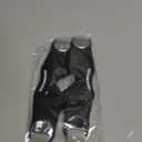 MANUEKLEAR V-Shaped Patella Bands, Adjustable Flex Wrap Patellar Tendon Support Strap for Men Women, Silicone Patella Knee Straps Suitable for Pain Relief Running Hiking Basketball (2pcs) (Black)