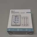 Indoor Outdoor Thermometer Wireless, 4.5 Inch Display Digital Hygrometer Thermometer Temperature Humidity Monitor with 330ft Range Sensor and Adjustable Backlight (White)