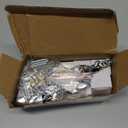 Sumnacon Drawer Dresser Knobs Pull Handles - Crystal Glass Diamond Decorative Knobs with Plate, Cabinet Cupboard Door Knobs with Screws for Kitchen Bathroom Office Decoration Pack of 10 (4.7 Inch, Silver)