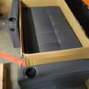 YITAHOME Sectional Sofa L-Shaped Sofa Bed w/Chaise & USB, Reversible Couch Sleeper w/Pull Out Bed & Storage Space, 4-seat Pull Out Couch for Living Room Dark Gray