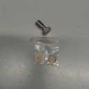 M10x1.25 Metric Stainless Steel Single Banjo Bolt Brake Fitting Adapter 20mm Long with Copper Washers