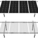 ECO-WORTHY Adjustable Multi-Pieces Solar Panel Mounting Brackets Kit System for 1-4pcs Solar Panels Solar Ground Mount (1-4pcs Bracket System)