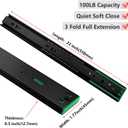 homdiy 10 Pair 20 Packs 22 Inch Full Extension Ball Bearing Drawer Slides Side Mount Soft Close Drawer Slides Drawer Glide