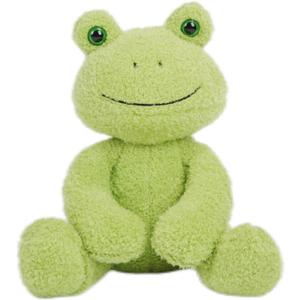 CAZOYEE Adorable Frog Plush Stuffed Animal, Super Soft Cuddle Frog Doll, for Kids & Adults, 10" (Green)