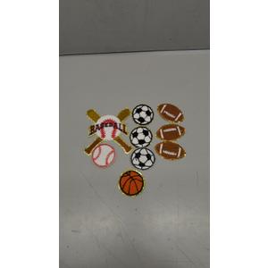 3pcs Soccer, 3pcs Football, 1pcs Baseball, 1pcs Big Baseball, 1pcs Basketball Patches