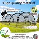 Baseball Batting Cages for Backyard - 22FT/30FTx 12FTx 8FT Portable Practice Softball Cage Net and Frame with Pitching Machine Hole, 12.7MM Fibreglass Poles and Carry Bag