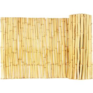 Backyard X-Scapes Natural Bamboo Fencing Decorative Rolled Fence Panel 0.75 in D x 3 ft H x 8 ft L