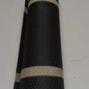 FAVE Placemats Set of 6 Black Placemats Woven with Golden Thread Durable and Wipeable Vinyl Placemat Set of 6 for Wedding, Banquet, Birthday, Party, Restaurant DecorationsBlack (12"x18"-6PCS)