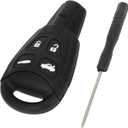 Key Shell Case for SAAB 93 2007-2012 Estate and Saloon Keyless Entry Remote Key Fob Replacement Case 4 Buttons